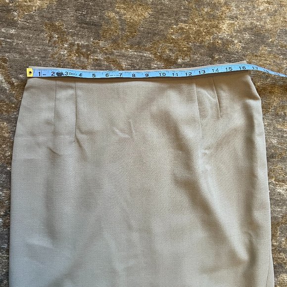 Giorgio Armani Le Collezioni Stone Wool  2 Piece Skirt Suit 14 - Picture 14 of 15